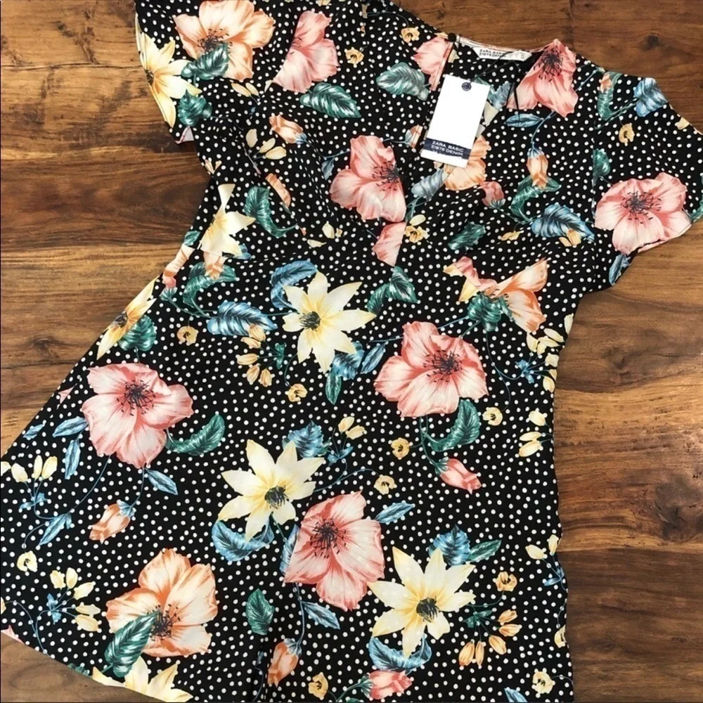 Zara Floral Polka Dot Romper large